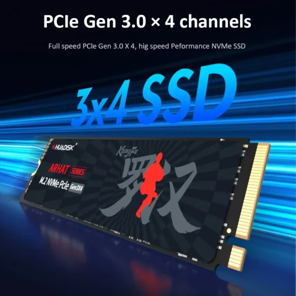 HUADISK M2 SSD NVMe 128GB 256GB 512GB 1TB 2TB SSD M.2 2280 PCIe 3.0 TLC Chip SSD Internal Solid State Disk for Laptop Desktop PC