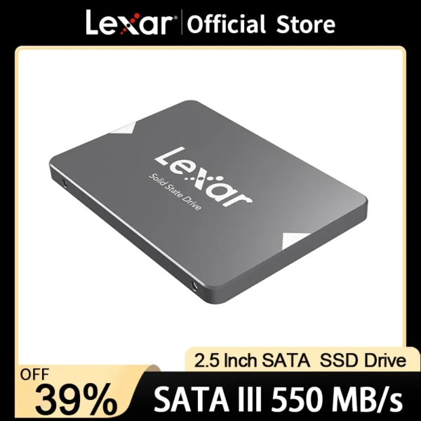 Lexar SSD sata 3 Drive HDD 2.5 Hard Disk SSD 128GB 256GB 512GB 1TB HD SATA Disk Internal Hard Drive for Laptop Computer