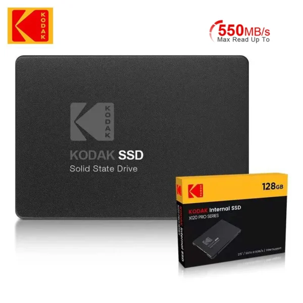 Original KODAK Sata3 SSD 2.5 inch 120GB 128GB 256GB 512GB 1TB Hard Drives Internal Solid State Drive 550MB/S For Laptops Destops
