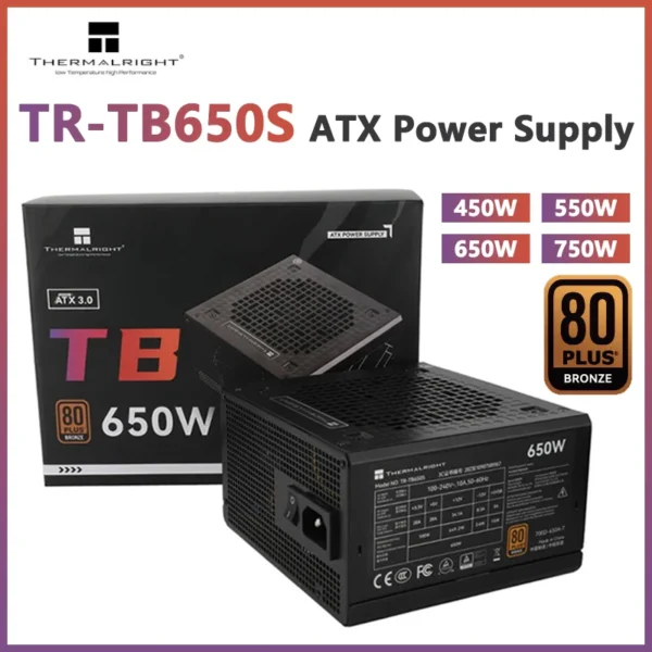 Thermalright TR-TB650S Chassis Power Supply ATX 80 PLUS Bronze medal 450W 550W 650W 750W Computer Desktop Host Power Support